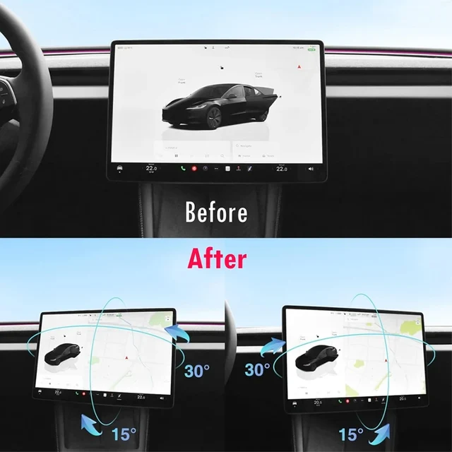 Swivel Mount For Tesla Model Y Juniper 2025 Tilt Screen Rotating bracket Kit Display Monitor Rotate Accessories Model Y/3 2021 5