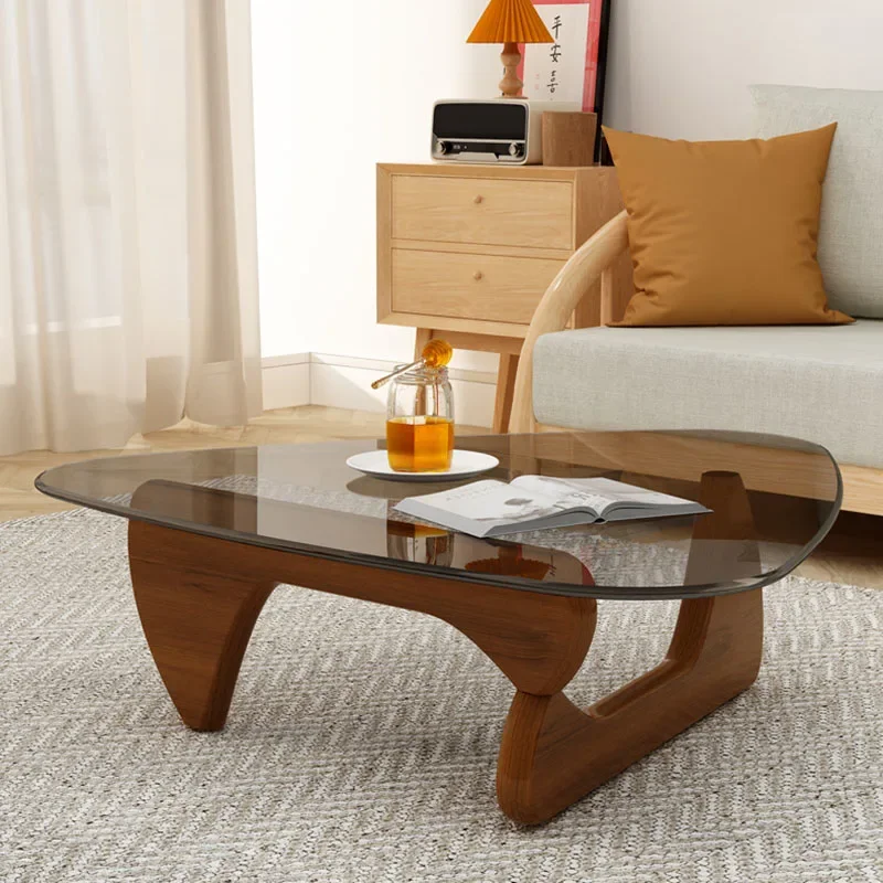 

Center Makeup Coffee Table Living Room Hallway Luxury Glass Office Tables Desk Mesa Centro Salon Library Furniture CJ045 WYH