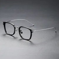 2026 модные очки в стиле ретро, ацетатная оправа для очков из чистого титана для мужчин и женщин, квадратные очки Farmes, роскошные очки