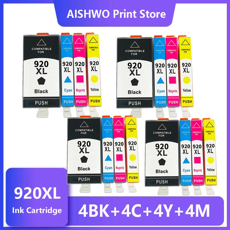 

ASW 920 compatible ink cartridge for HP 920XL For HP920 Officejet 6000 6500 6500A 7000 7500 7500A printer with chip