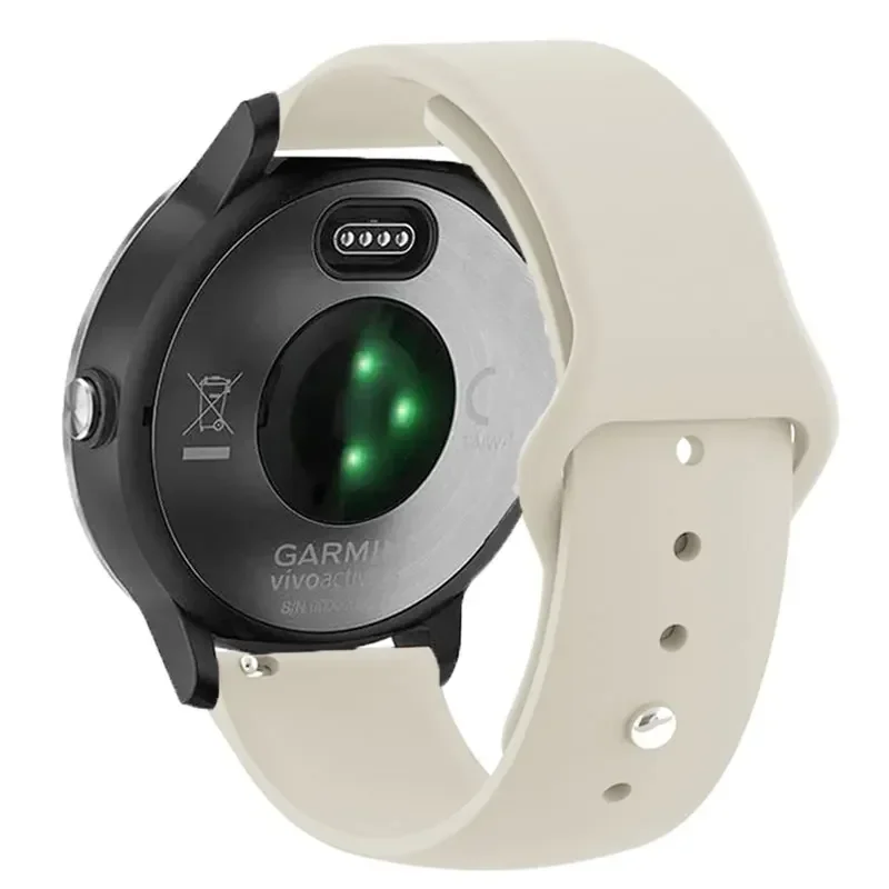 Elegant 18mm Silicone Wristband Bracelet