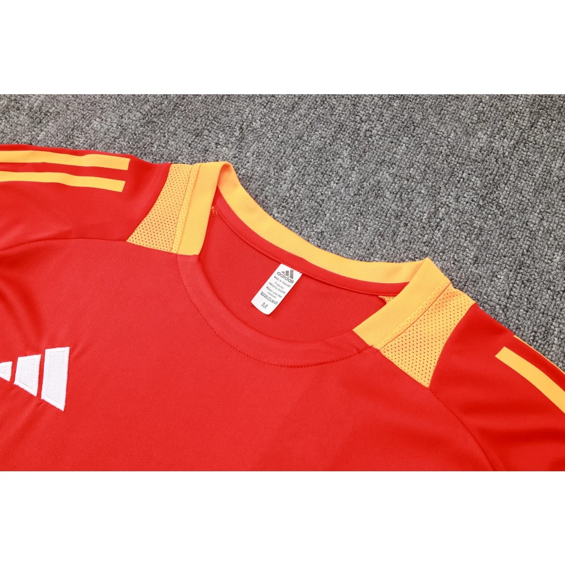 Adidas Soccer Jerseys Men Short-sleeved and Above-the-knee Shorts Quick-Dry Colorful Comfortable Training Suit Red Black