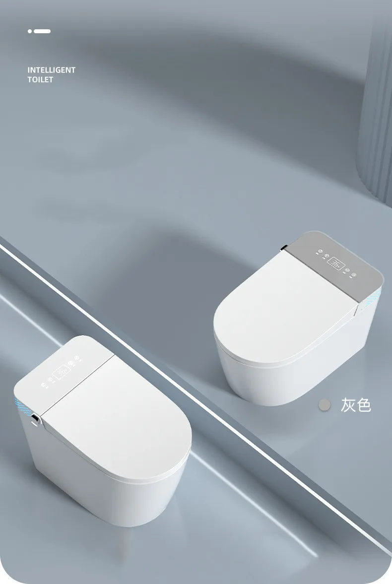 Bathroom Floor Mounted Auto Sensor Flush WC Intelligent Toilet One Piece Smart Toilet Ceramic