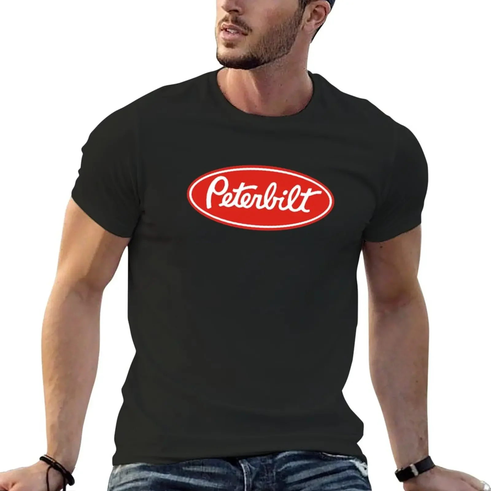 Peterbilt Truck Racing Logo Essential T-Shirt Summer Top Camicie Graphic Tees Abbigliamento Anime Abbigliamento Uomo