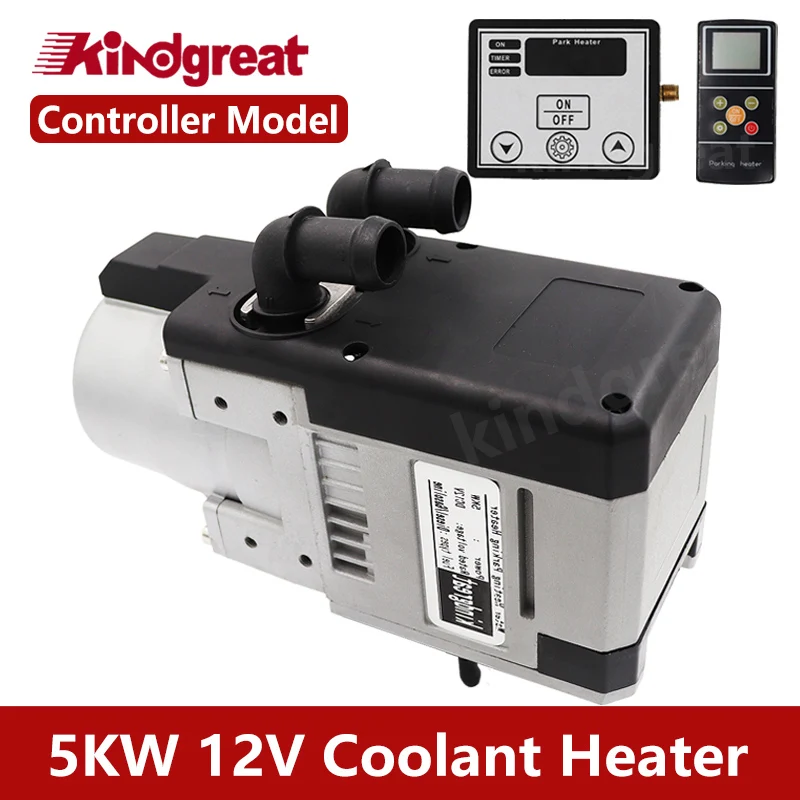 

Diesel Gasoline 12v 5kw Car RV Coolant Heater With LCD Remote Controller Similar Eberspacher Hydronic Webasto Thermo Top