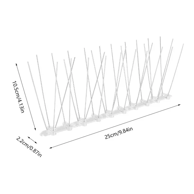 Galamb Tüskék Madárcsökkentő Rozsdamentes Acél Elrettentő Madár Galambriasztó 25 Cm -Es Készlet Anti Mászás Fali Kerítés - Image 6