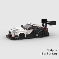 City MOC Super Race Car F1 Speed Champions Model Building Bricks Sports Great Racing Police Vehicle Blocks Technical Pickup Toy 4