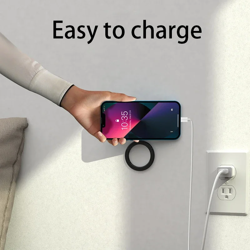 아이폰 14 13 12 자석 링 홀더 자석 벽 휴대 전화 홀더 ipad에 대 한 자기 Magsafe 자동차 전화 스탠드