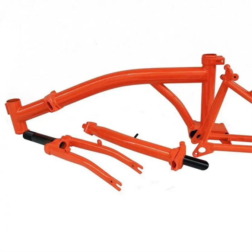 Description Picture 3 of item7Speed V Brake Tri-fold Chromium Molybdenum Steel Frame For Brompton Bicycle M Handlebar 74x112MM Frame