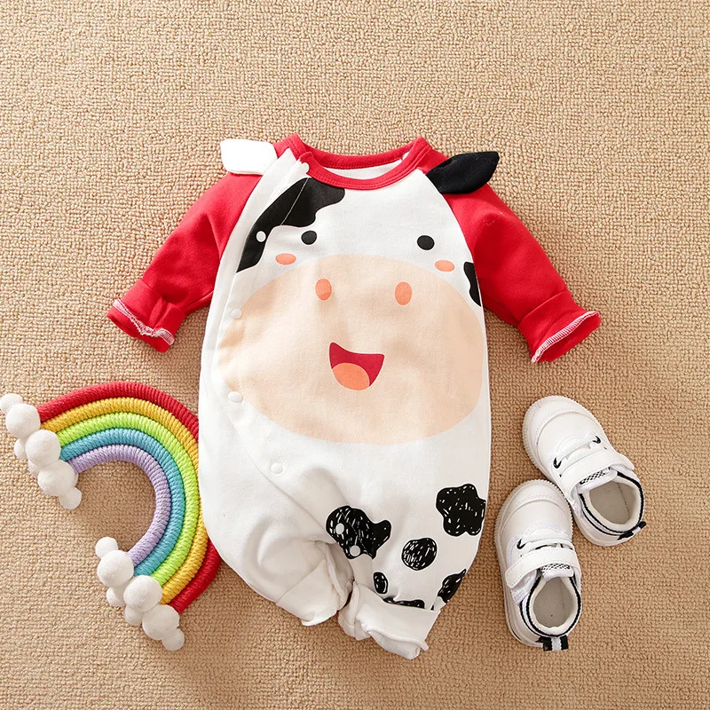 

Newborn Baby Autumn Boy Girl 0-24 Months Crawling Clothing Bodysuit Jumpsuit Long Sleeves Infant Rompers Clothes For Kids