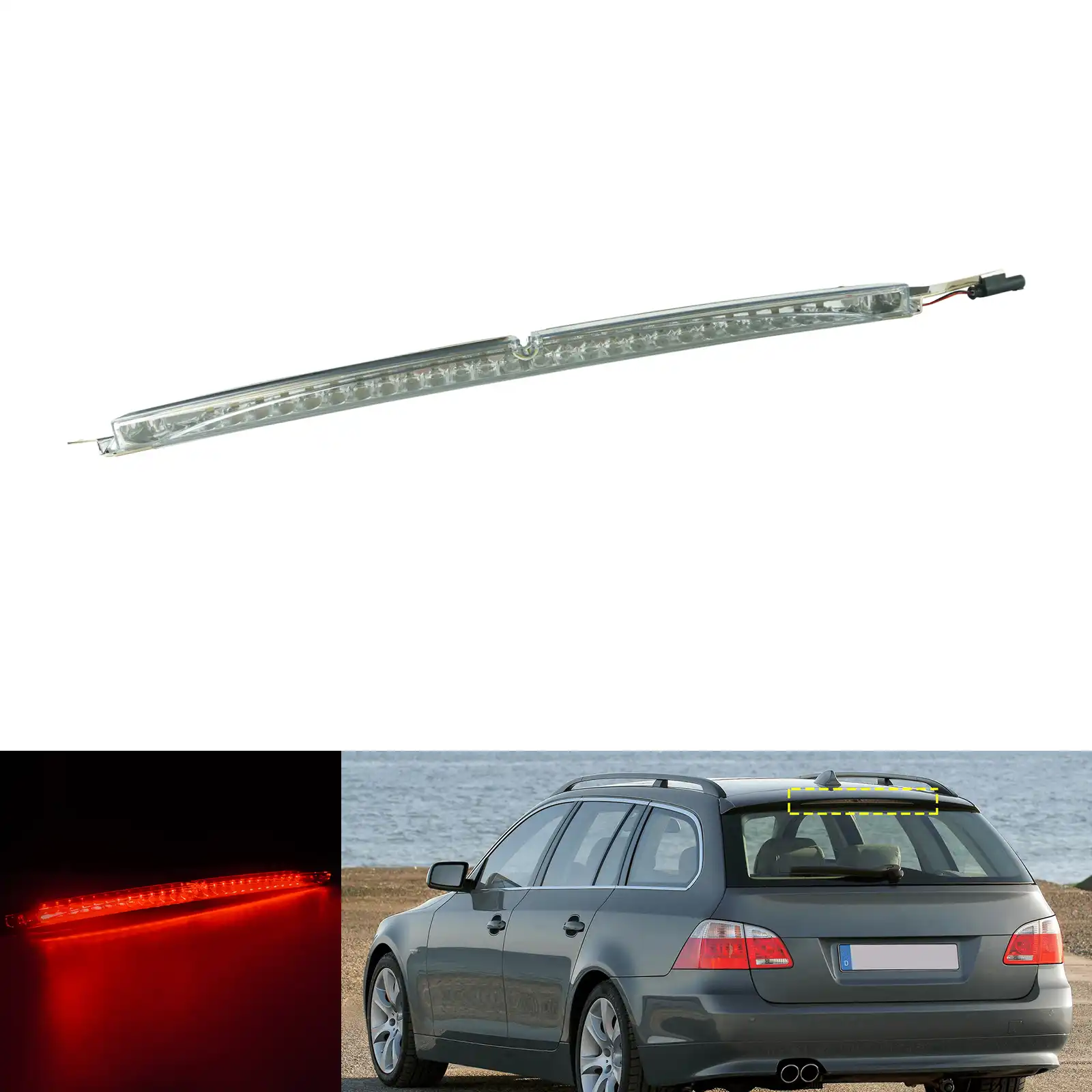 Troisième Feu Stop, Feu Stop Arrière De Haut Niveau, Feu Stop De Haut Niveau Feu Stop De Remplacement Pour Renault Modus 2004 2012 8200219415 Trimec 86354126