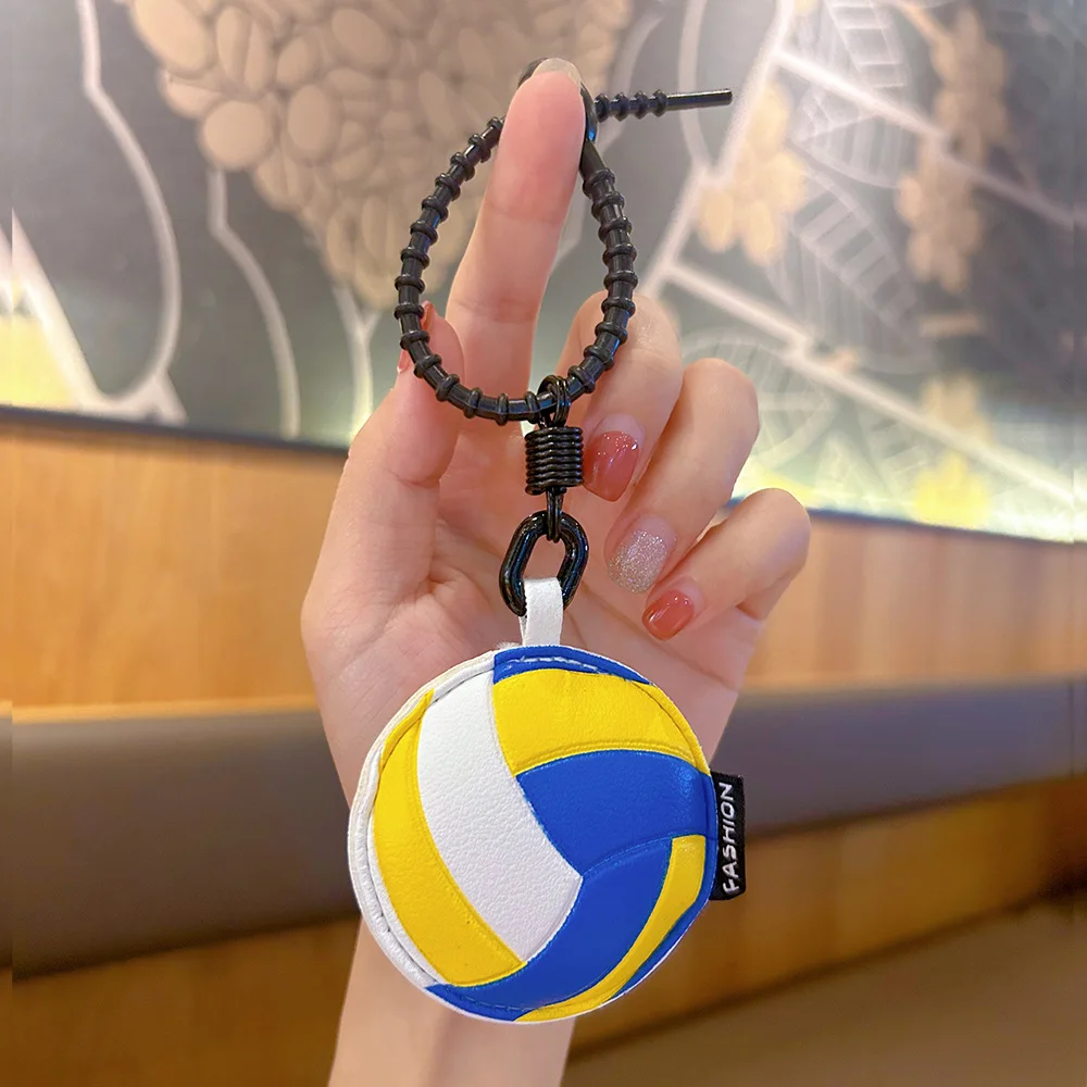 Leather Sports Keychain Pendant - Stylish Accessory
