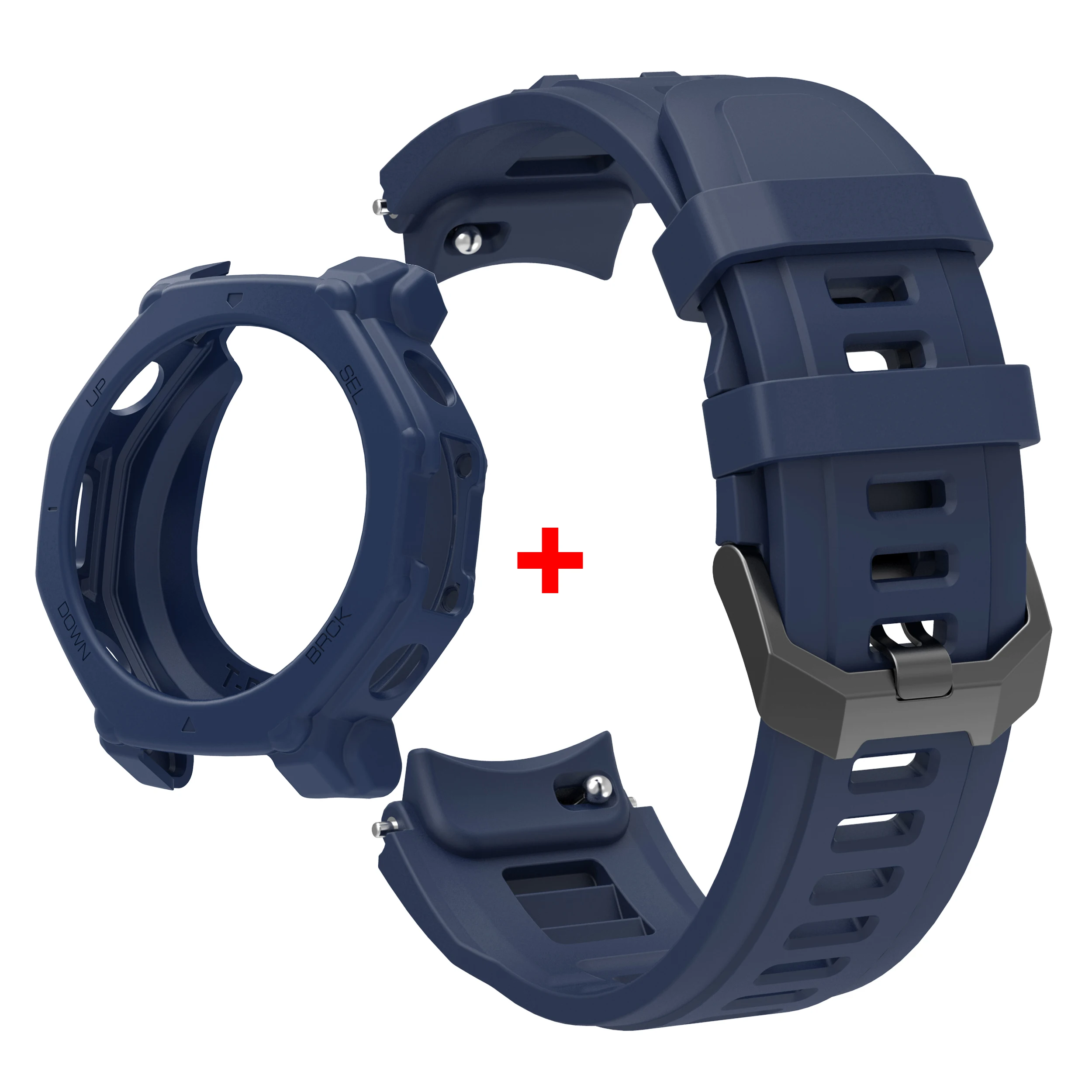 Silicone Strap with Protective Case