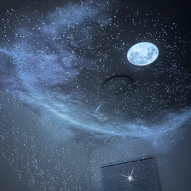 Proyector de galaxia planetario 12 en 1 – Proyector de estrellas para  dormitorio – Lámpara de proyector de nebulosa giratoria de 360°, proyector  de