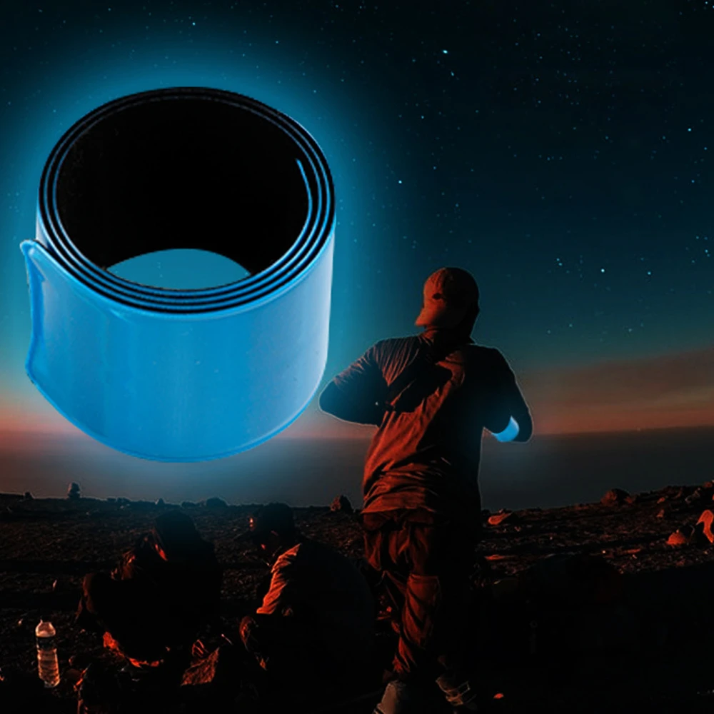 Luminous Reflective Wrist Bands Arm Ankle Leg Strap Safety Slap Bands Night Running Armbands Night Running Walking Warning Tape reflective tape bands