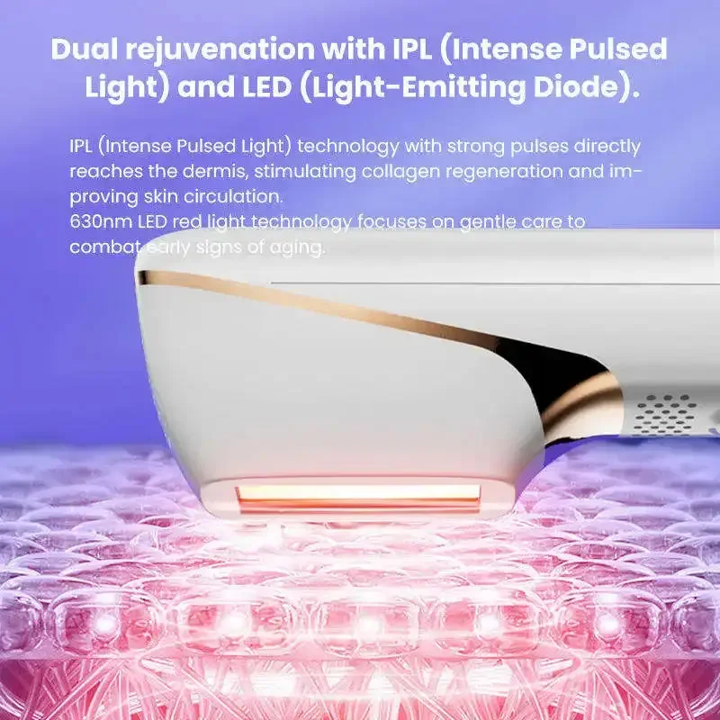 Red Light Therapy LED Face Milk Glow IPL Photon Light Therapy For Wrinkle Removal Treatment Device Skin Care Beauty Equipment