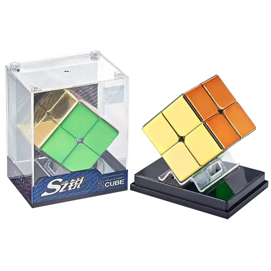 사이클론 보이 전기 도금 마그네틱 매직 큐브, 2x2, 3x3, 4x4, 전문가용 스피드 큐브, 매직 큐브 퍼즐 장난감, 어린이 선물
