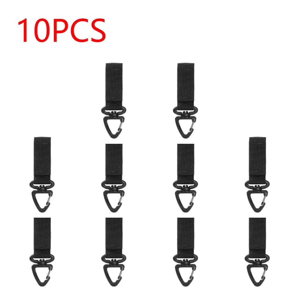 Lot mousquetons nylon pêche - 1-10 pièces, accroche équipement, ceinture, outils pêche camping