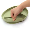 Cartoon Baby Bowls Plates Spoons Silicone Suction Feeding Food Children's Tableware BPA Free Non-Slip Baby Dishes Bowl for Kids 5