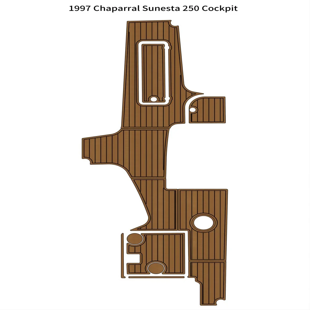 

1997 Chaparral Sunesta 250 Cockpit Boat EVA Foam Faux Teak Deck Floor Pad Mat