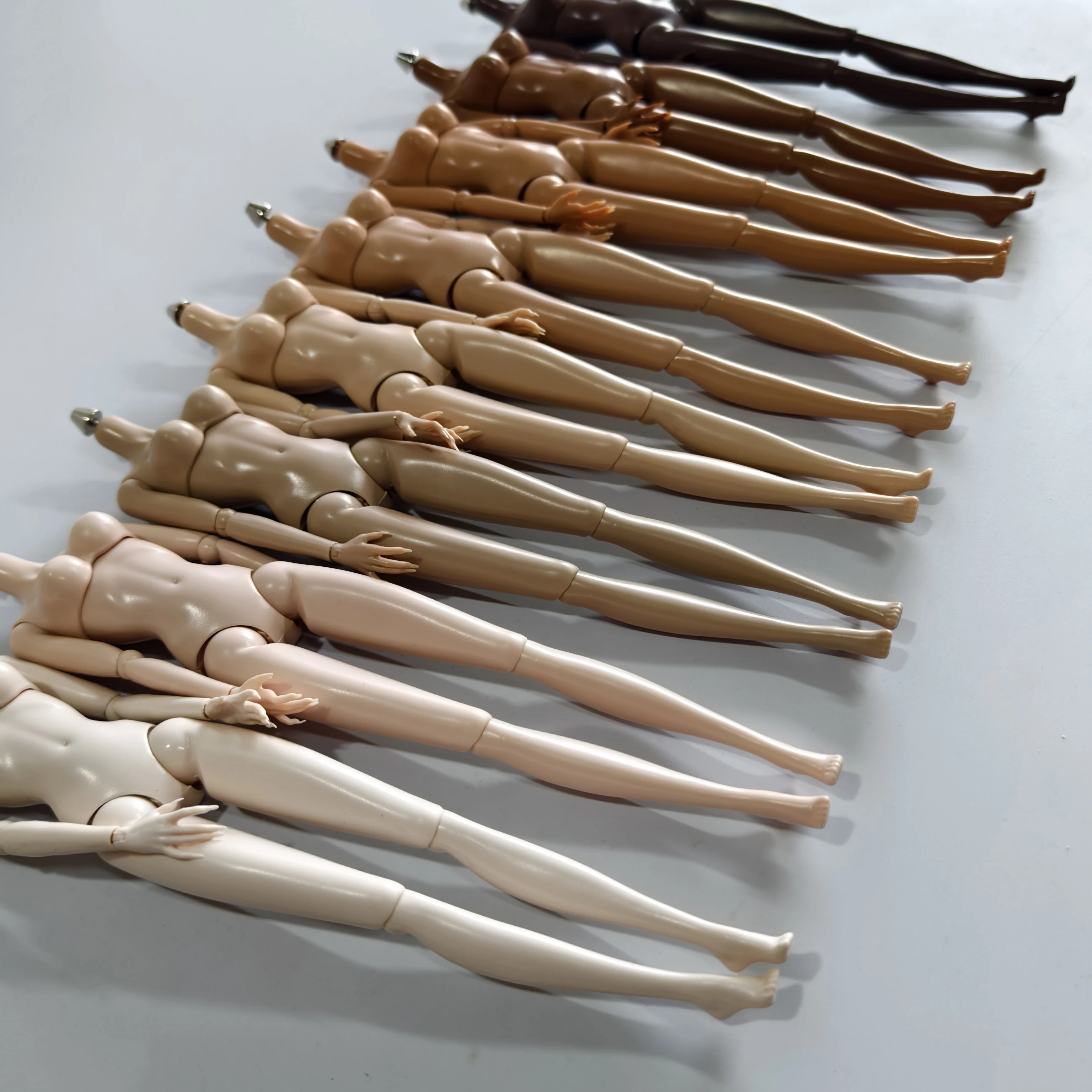 1/6 교체 바디 여성 화이트 베이지 브라운 블랙 FR/IT 인형 헤드에 대한 새로운 20 멀티 관절 이동식 바디