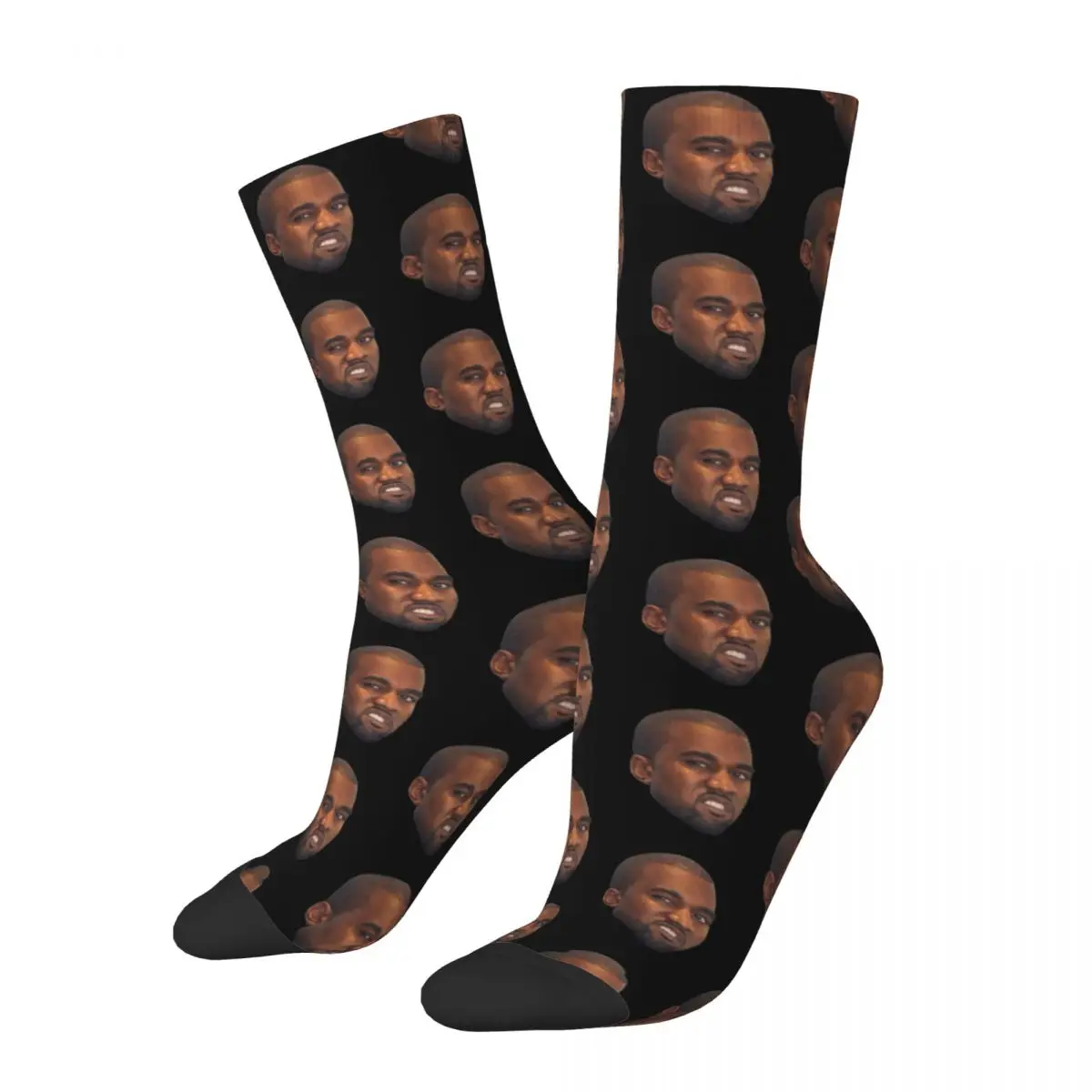 

Kanye West Meme Socks Men's Women's Polyester Funny Happy Rapper Socks Harajuku Spring Summer Autumn Winter Socks Gift