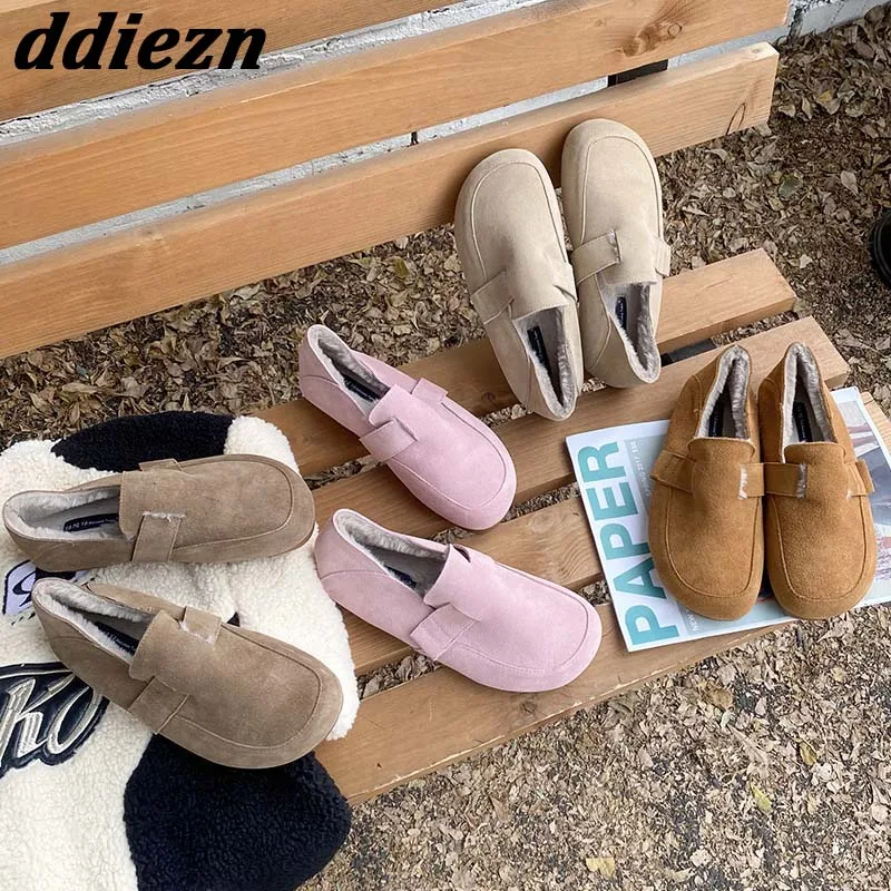 

2023 New Plush Ladies Slides Fashion Casual Outdoor Warm Female Furry Sandals Slip On Winter Fur Flat With Shoes For Women