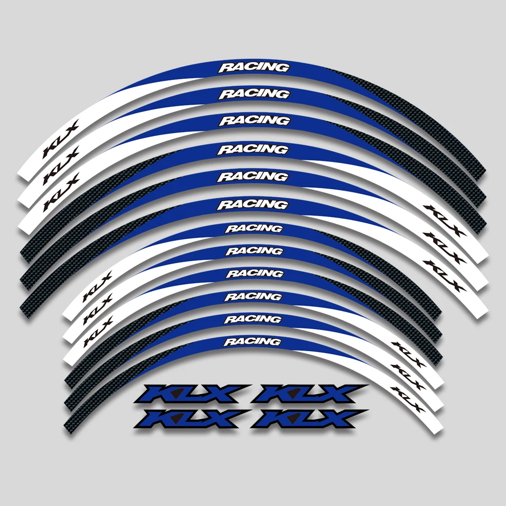 

Motorcycle Accessories Stickers Rim Decals Wheels Hub Reflective Stripes Tape For KAWASAKI KLX230 KLX230S KLX230R KLX300 KLX300R