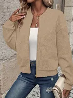Commerce extérieur transfrontalier vêtements pour femmes mode et veste pour femmes de style décontracté à fermeture éclair d'Europe, d'Amérique, d'Asie du Sud-Est 1