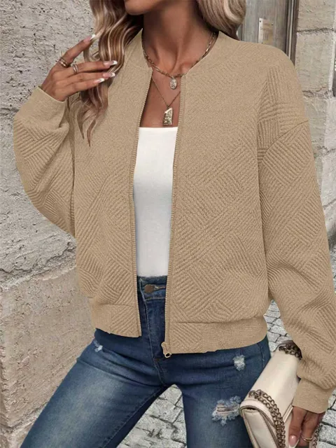 Commerce extérieur transfrontalier vêtements pour femmes mode et veste pour femmes de style décontracté à fermeture éclair d'Europe, d'Amérique, d'Asie du Sud-Est 1