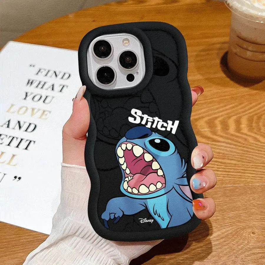 thumbnail image 1 of Funda de teléfono Disney Stitch para iPhone 16 15Plus 14 Pro Max X 12 7 8 11 Pro XR 13 Mini XS TPU funda de silicona, 1 of 5