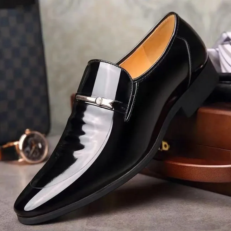 Italian-Leather-Shoes-for-Men-Luxury-Business-Oxford-Breathable-Patent ...
