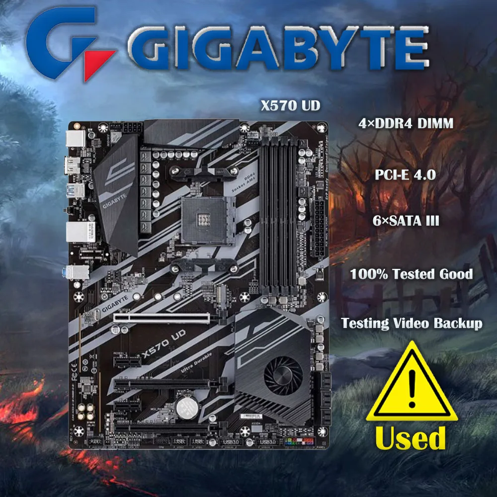 Scheda Madre Gigabyte X570 Ud Presa Atx Am4 Amd X570 Ddr4 128Gb Pci-E 4.0 Sata Iii Usb3.2 Scheda Madre Desktop Originale