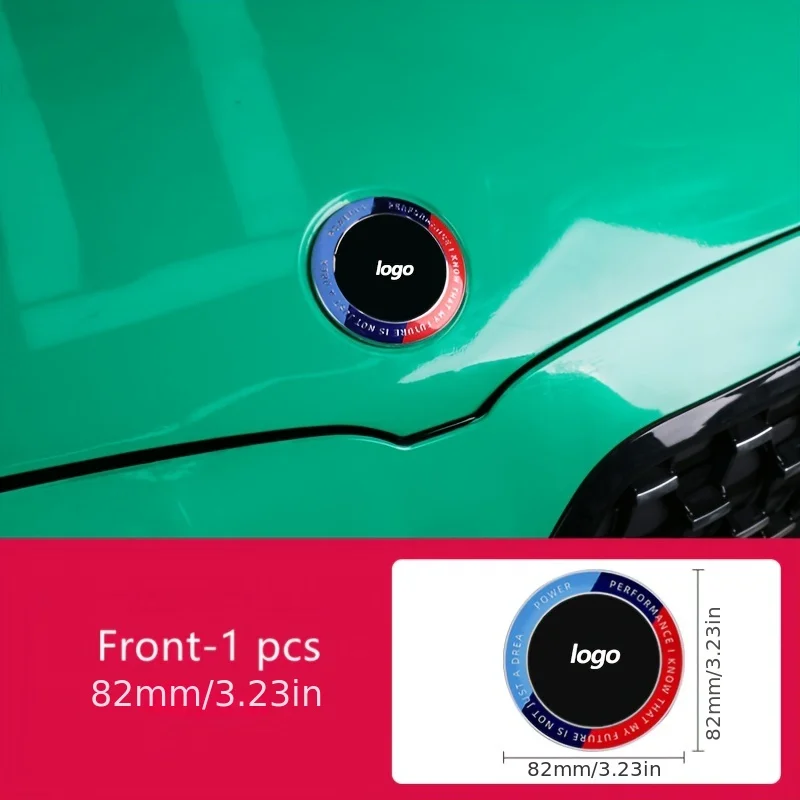 BMW 50 주년 기념 핸들 배지 엠블럼, 82mm 후드 프론트 74mm 트렁크 45mm, E39 E46 E90 E60 F10 F30 G01 G30 액세서리