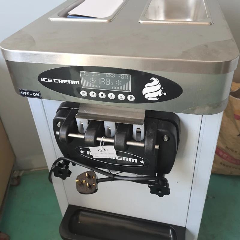 Ice Cream Machine GQ-618STB 1800W Commercial Desktop Vertical Small Automatic Home Soft LCD Panel Puffing Maker Countertop 6