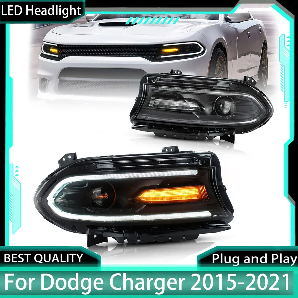 

LED Dual Beam Projector Headlights For Dodge Charger 2015-2021 7th Gen Facelift (Seventh generation, LD)