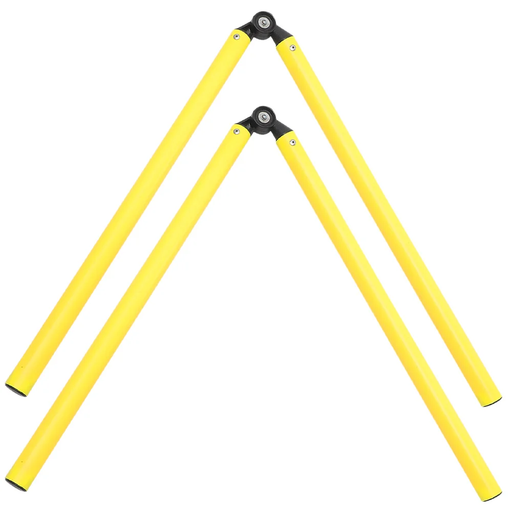 

2 Pcs Soccer Training Equipment Football Rod Hurdling Pole Folding Agility Basketball Supplies Drill