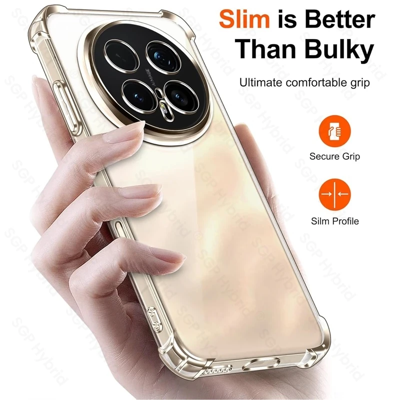Premium Anti-Yellow Transparent Soft Silicone Shockproof Case