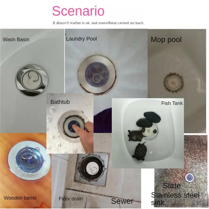 Drain Stopper Kitchen Bath Rubber Sink Plug Floor Drain Plug Sink Bathtub Drainage Stopper