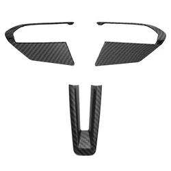Steering Wheel Trim Cover Sticker - Premium Car Accessory (Imitation carbon)