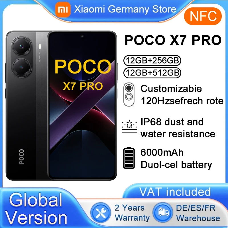 POCO X7 Pro Global Version Smartphone 5G 256GB / 512GB