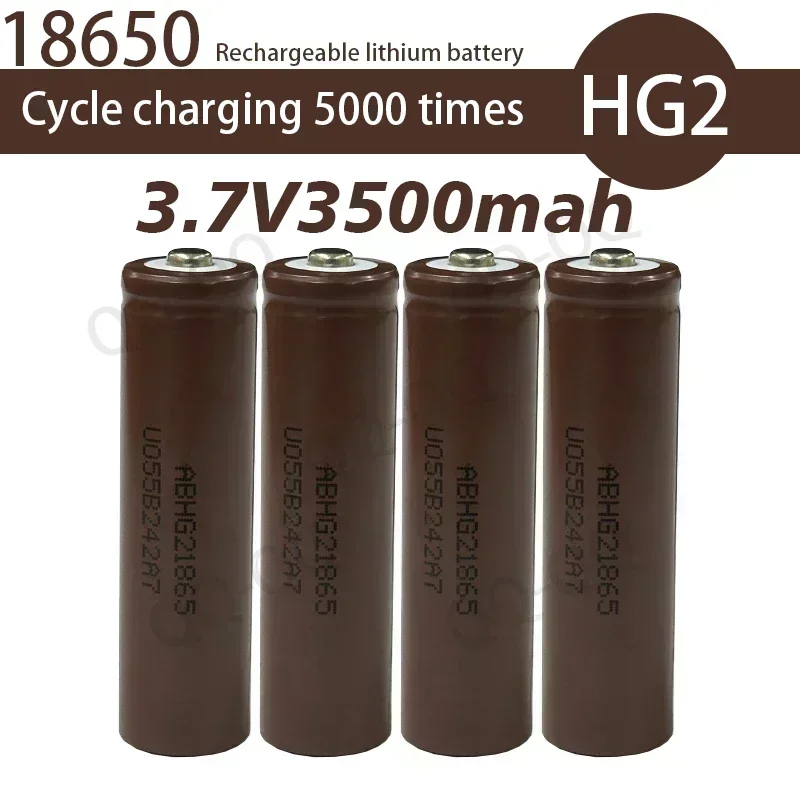 

2024 Latest best-selling 18650 battery lithium-ion head HG2 3.7V 3000mAh suitable for screwdriver batteries/remote controls/toys
