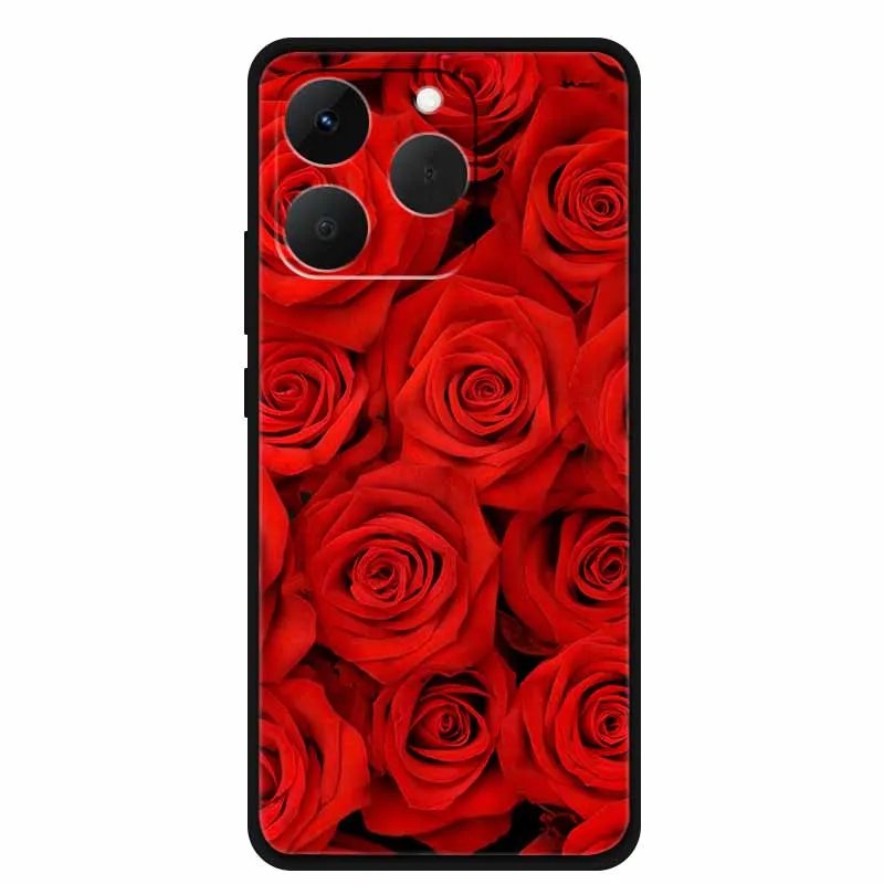Sleek Black Silicone Phone Case - Soft TPU Protective Bumper Cover