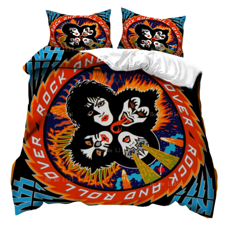 Rock And Roll Over Is Kiss 'Fth Studio Album Rilasciato Nel 1976 Piumino Di Ho Me Lili Bedding Set Vestire La Camera Da Letto
