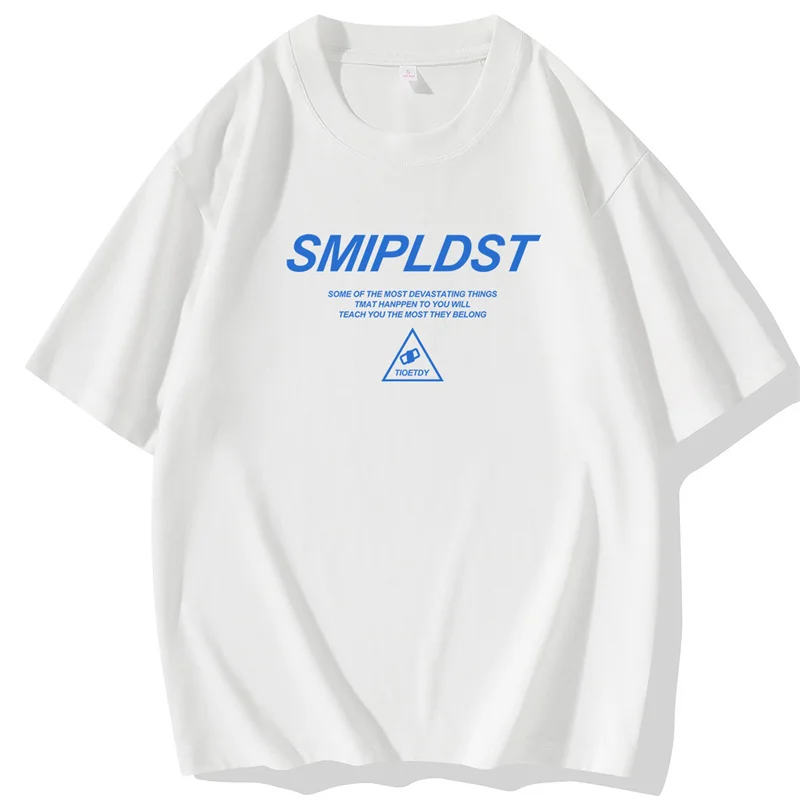 

Summertime men t shirt original letter Printing white casuals Short sleeves tops casuals streetwear men clothing M-4XL