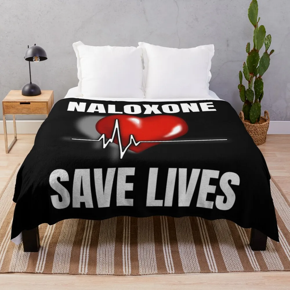 

Naloxone Save LivesThrow Blanket Heavy Blanket