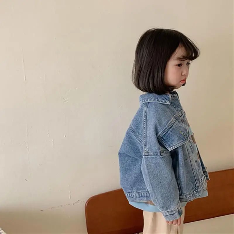 2026 봄 가을 신상 키즈 데님 자켓 1-8세 아동용 루즈핏 캐주얼 아우터 가디건 남아 여아 빈티지 데님 코트