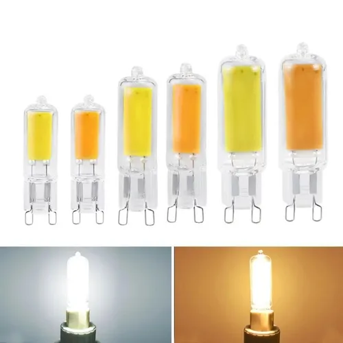 Moodyz 슈퍼 브라이트 LED 전구, 유리 램프, 정전력 LED 조명, G9 G4 COB 전구, 7W, 9W, 12W, 15W, 220V 5