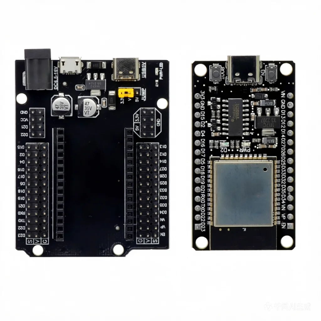 บอร์ดพัฒนา ESP32 ดูอัลคอร์ WiFi+บลูทูธ USB Type-C