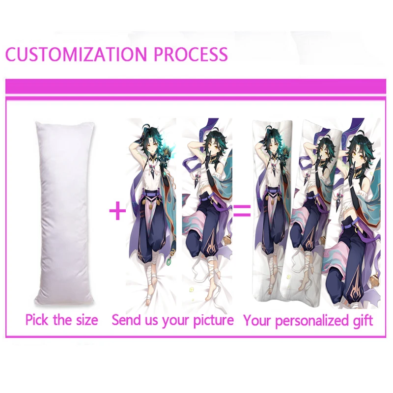 Фото Пушистая наволочка Nanachi Ozen Orcus из аниме Dakimakura, двусторонняя наволочка с принтом для косплея, обнимания тела, декоративная наволочка №3